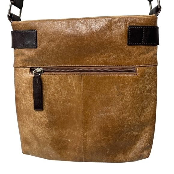 Danier Genuine Leather Medium Crossbody, Brown - Picture 9 of 14